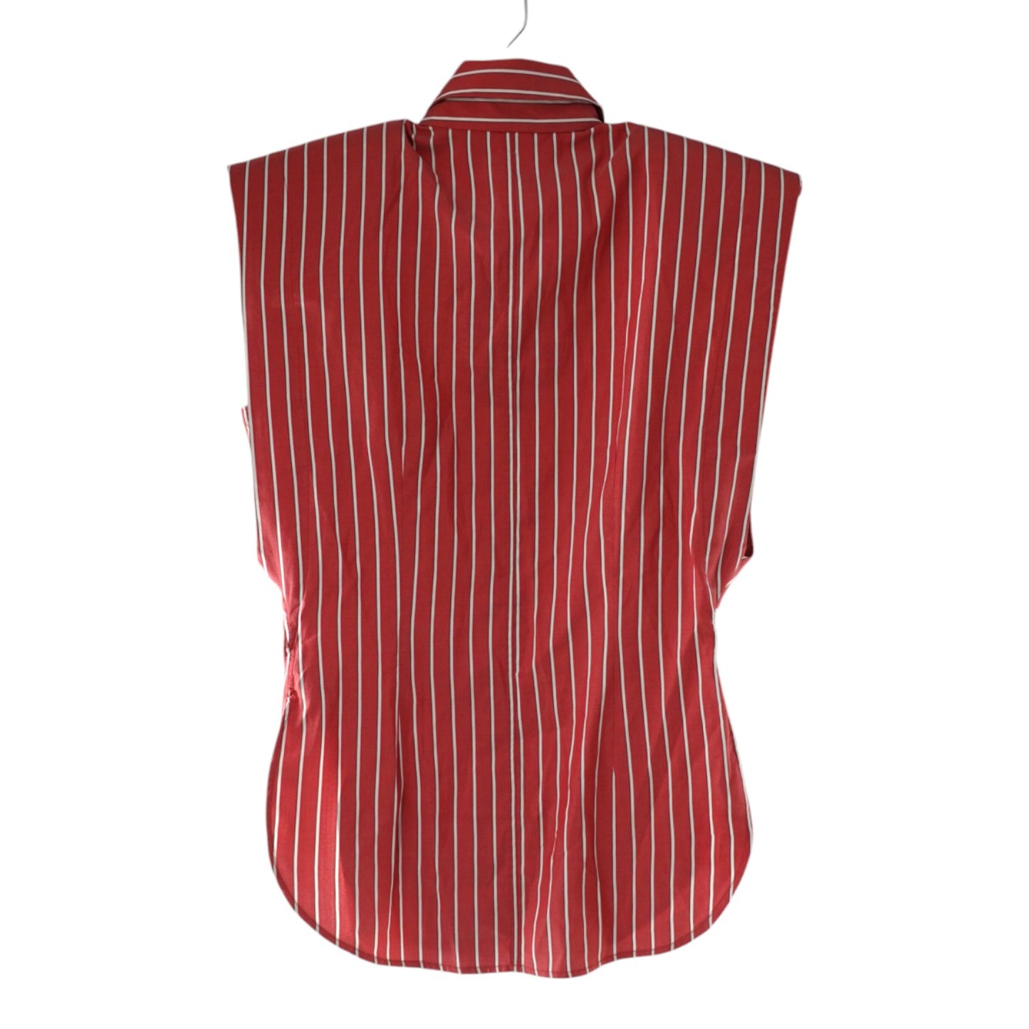 Isabel Marant Enza Padded Shoulder Sleeveless Shirt