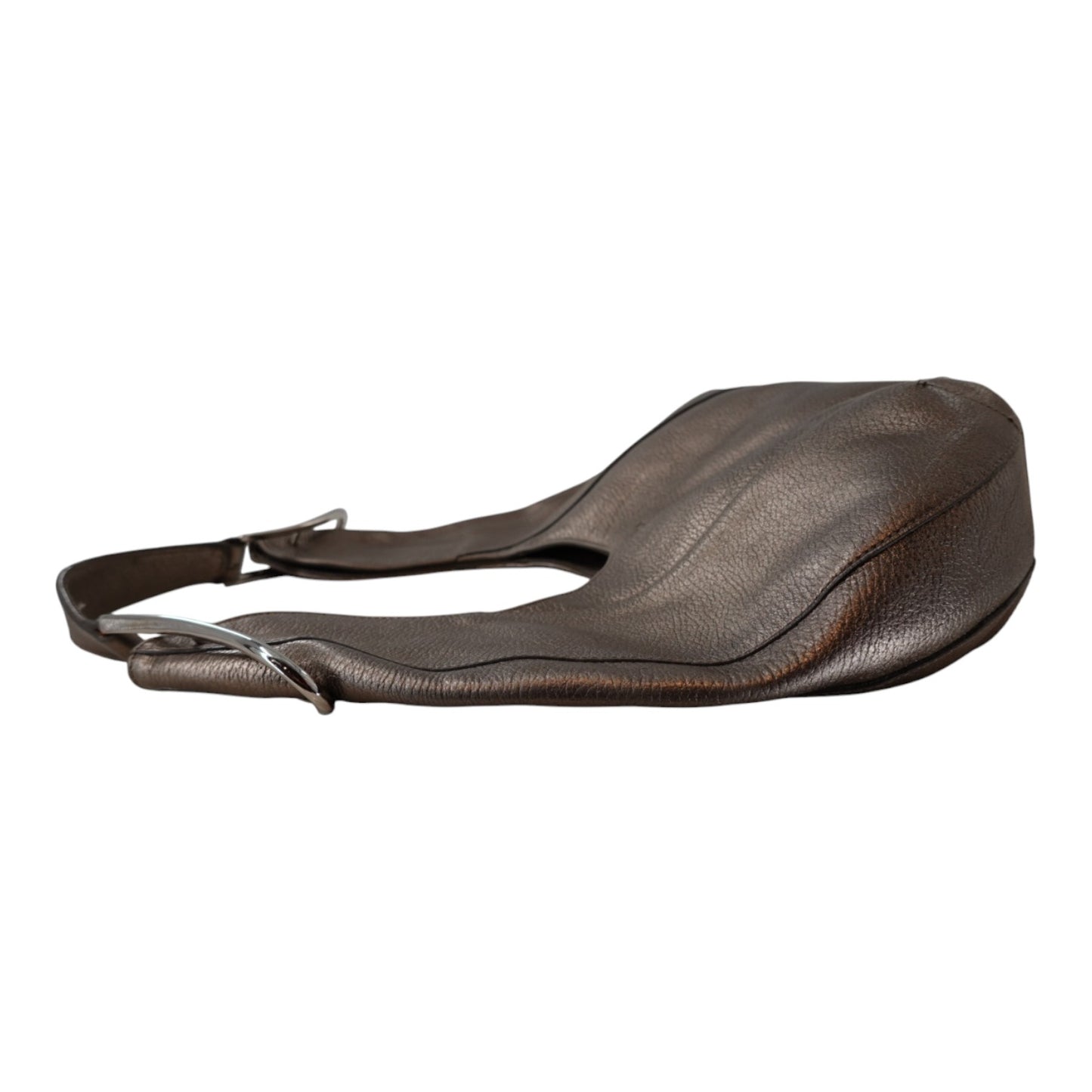 Furla Bronze Leather Hobo Bag