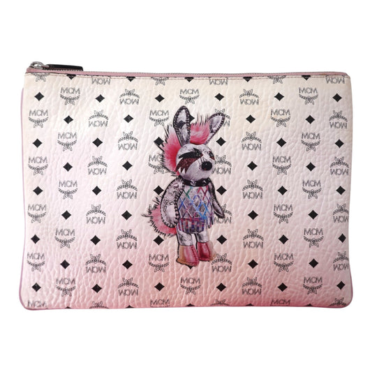 MCM Visetos Rabbit Crossbody/Pouch