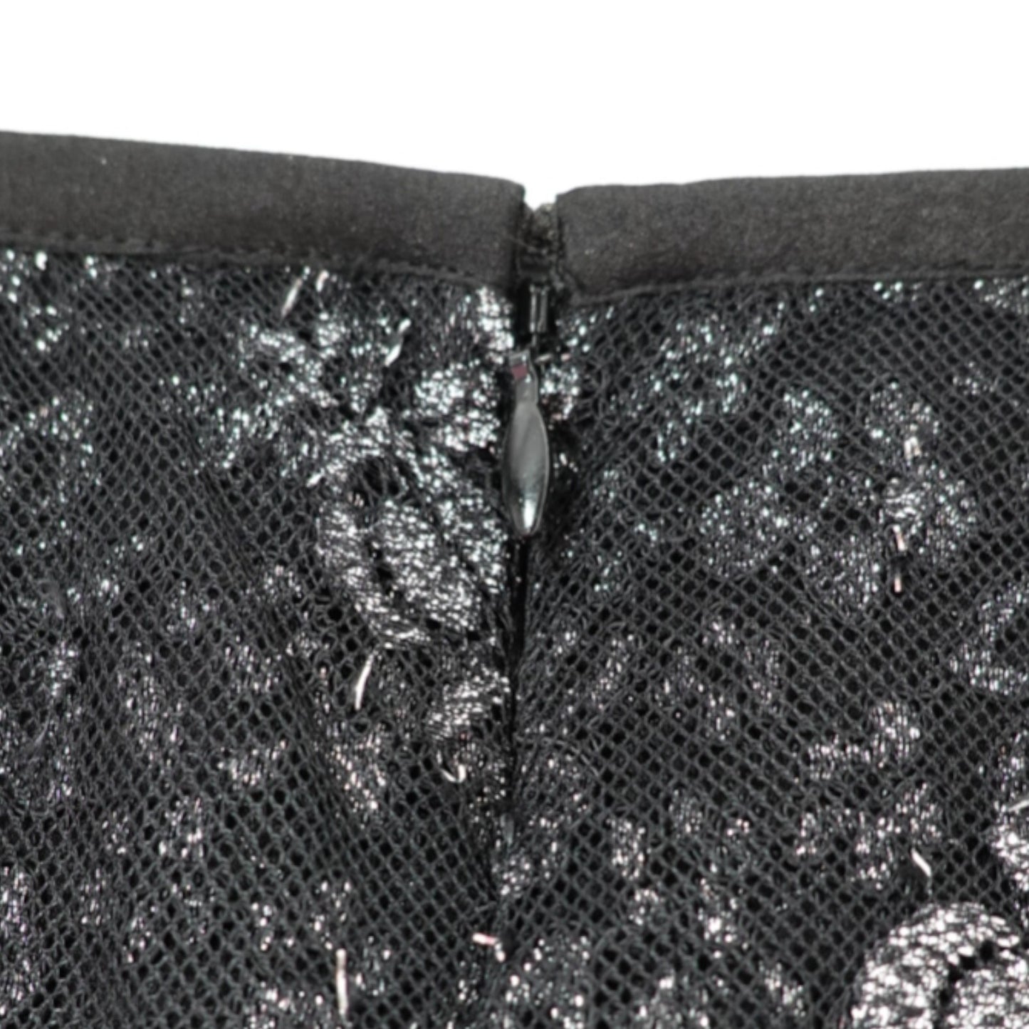 Cinq a Sept Black Shimmery Floral Skirt