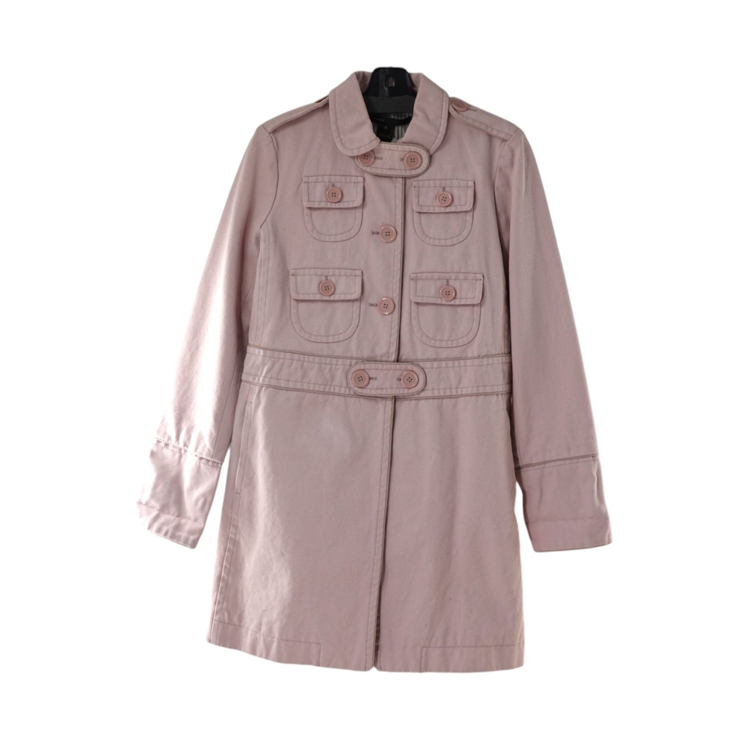 Marc Jacobs Heavy Cotton Twill Coat in Light Pink