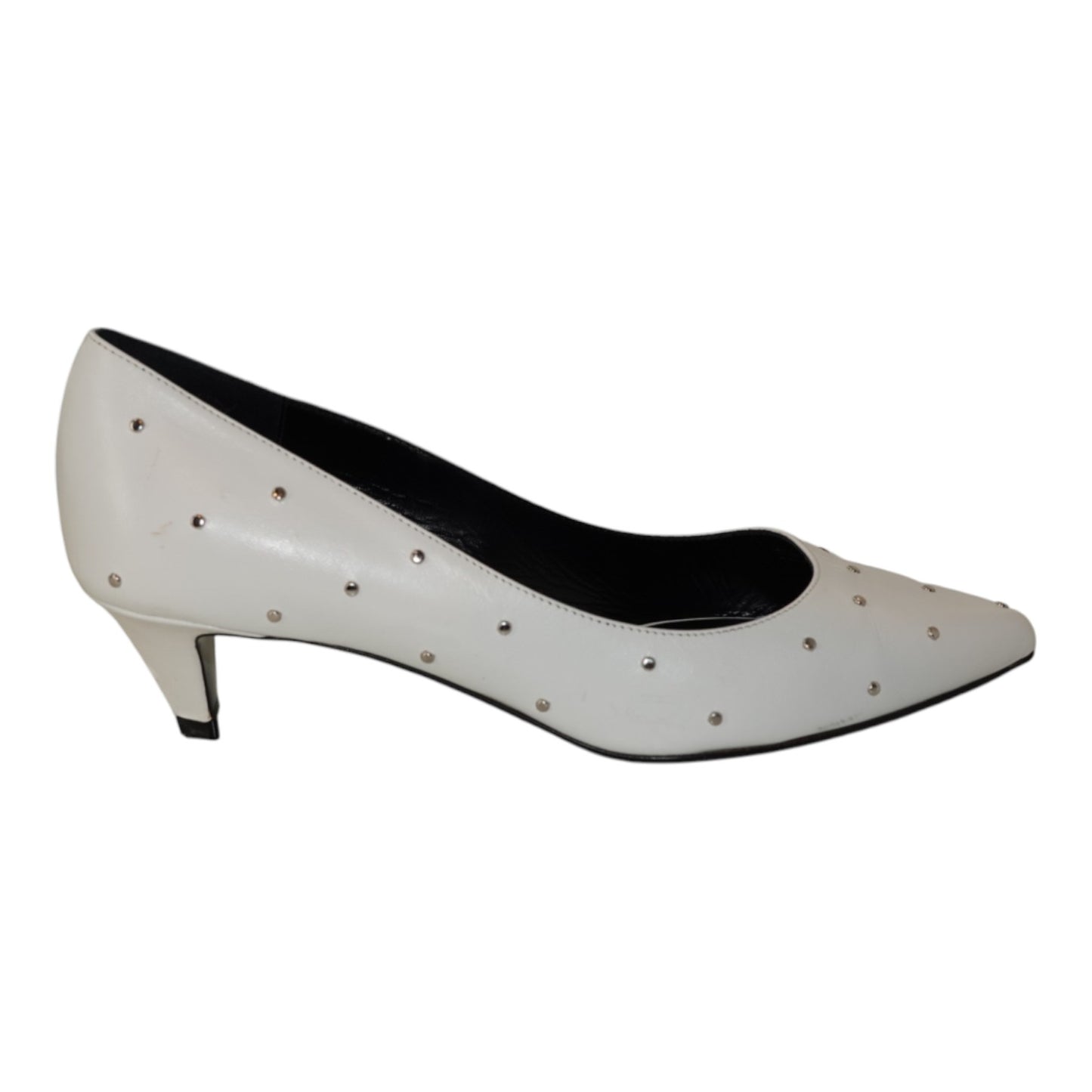 Celine Sharp Studded Kitten Heel Pumps