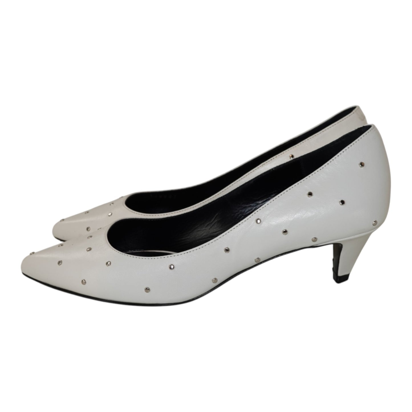 Celine Sharp Studded Kitten Heel Pumps