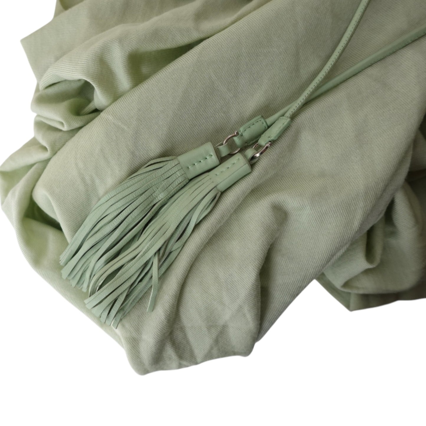 Salvatore Ferragamo Light Green Virgin Wool Flowy Cardigan