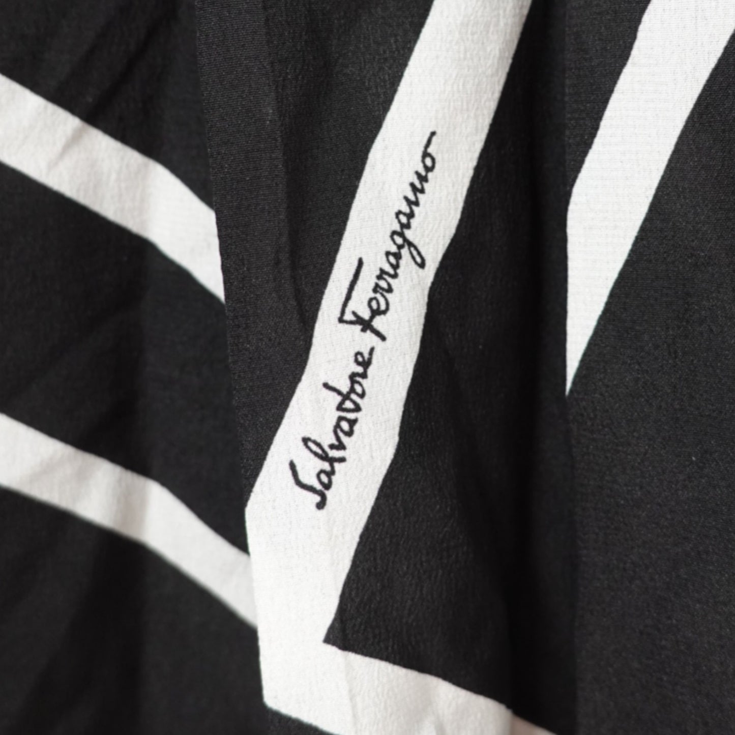 Salvatore Ferragamo Black and White Skirt