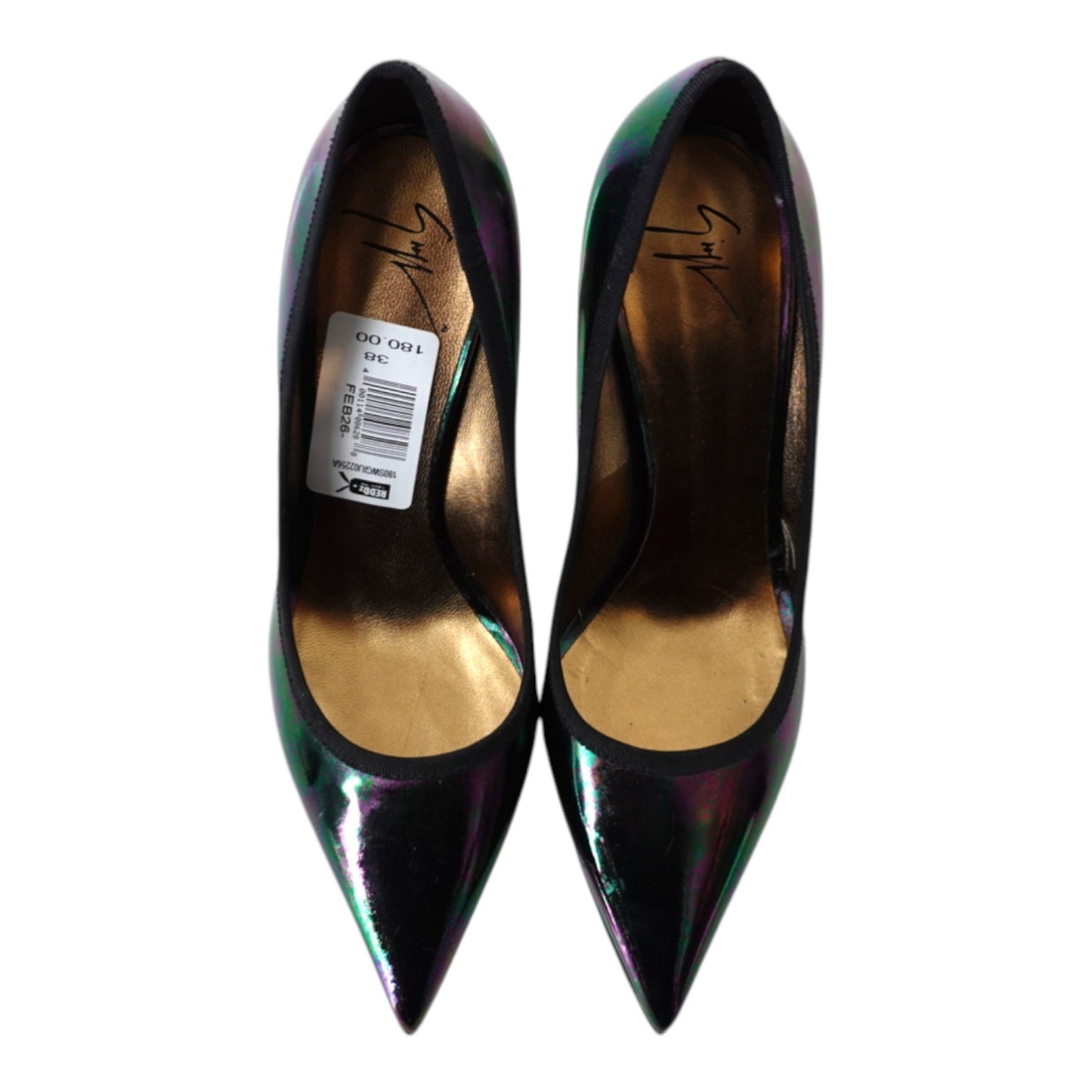 Giuseppe Zanotti Irise Vernice Nero Leather Pumps