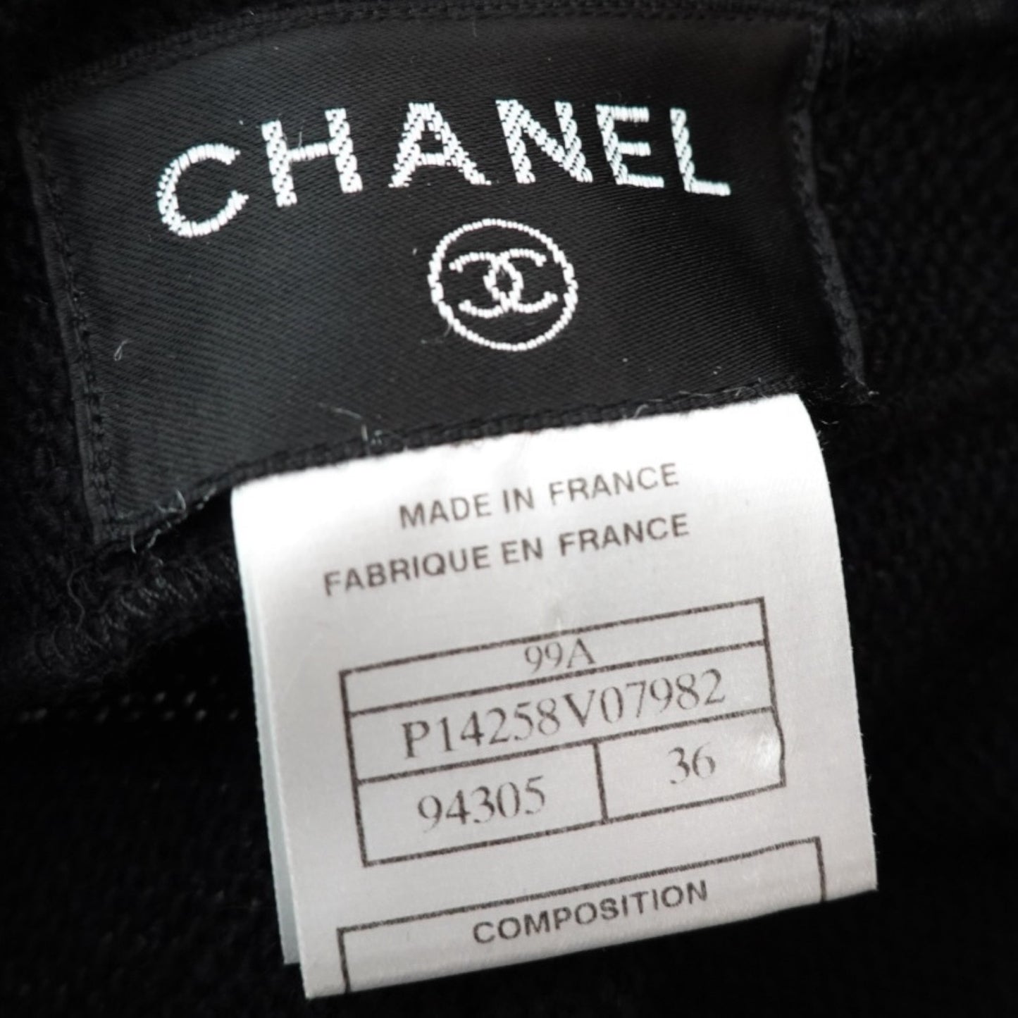 Chanel Black Ruffle Knit Long Cardigan