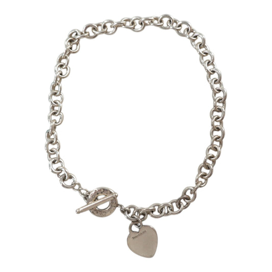 Tiffany and Co. Blank Heart Necklace
