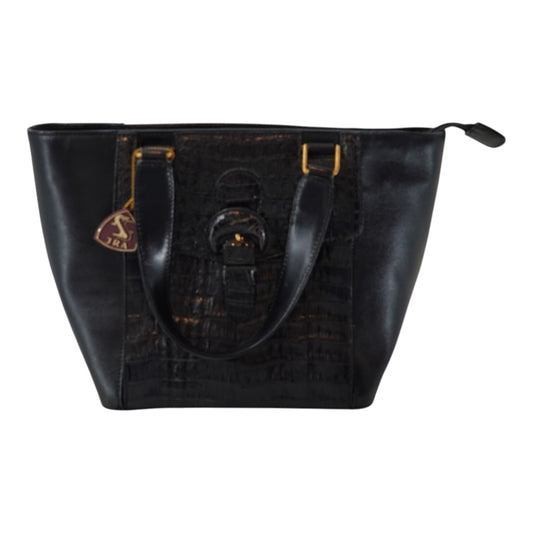 JRA Black Leather Handbag