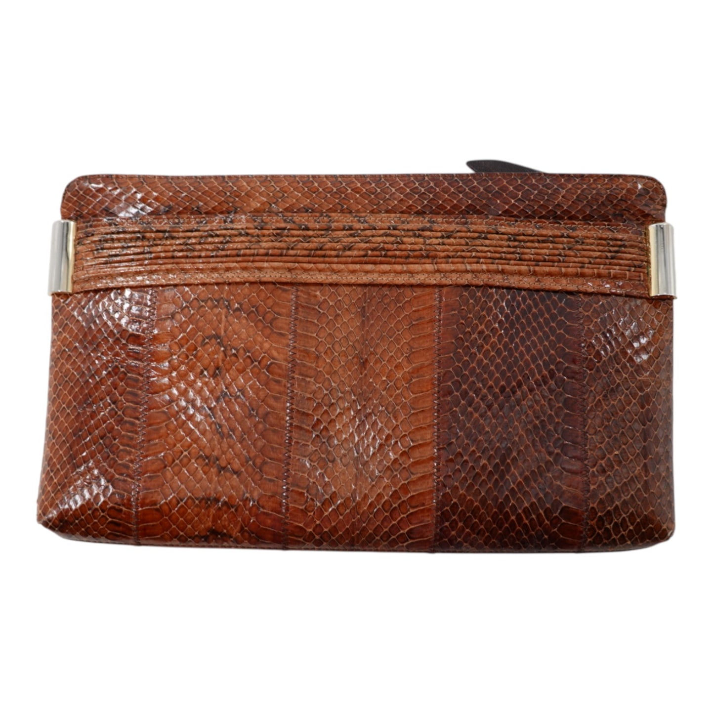 Susan Gail Snakeskin Clutch