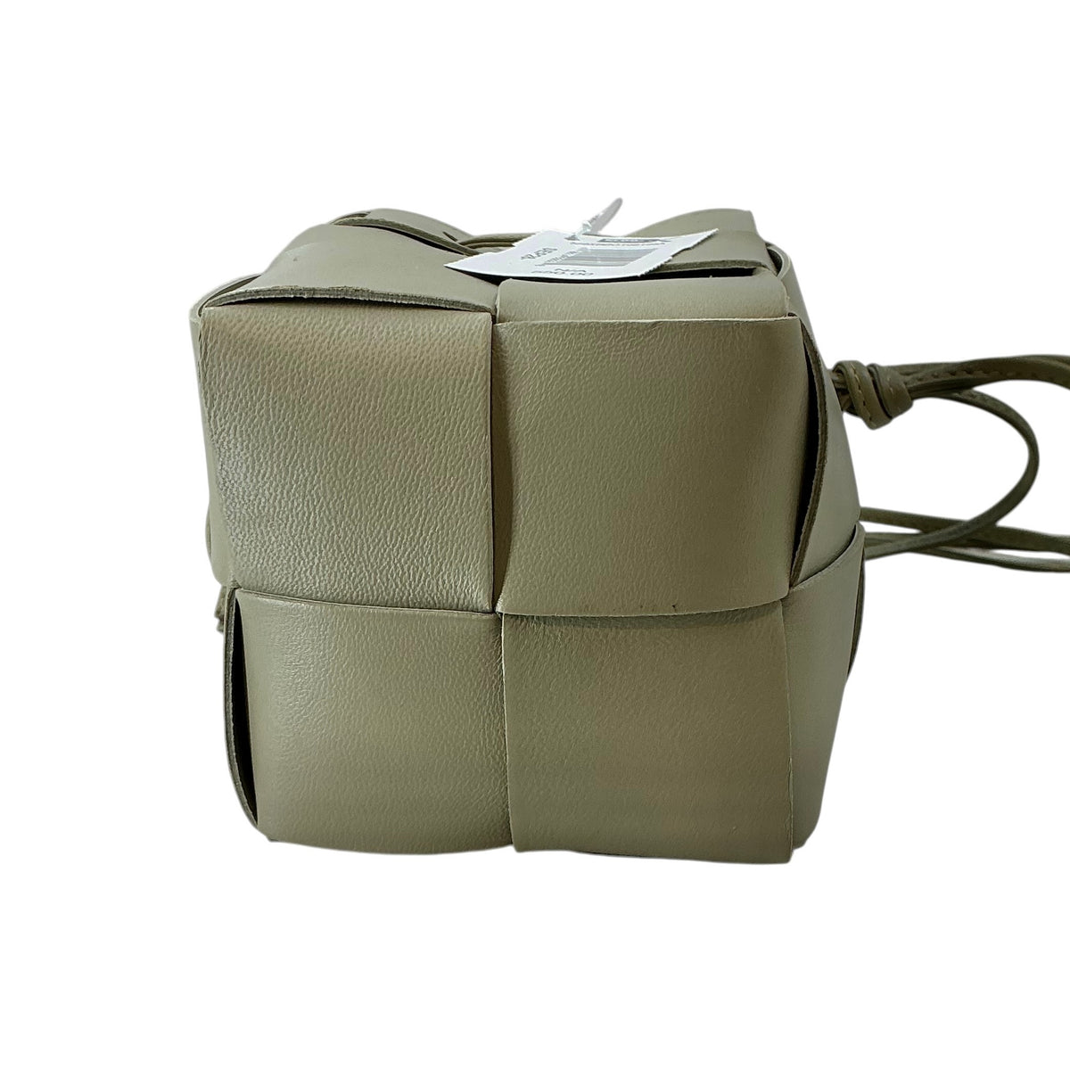Bottega Veneta Mini Cassette Woven Leather Bucket Bag