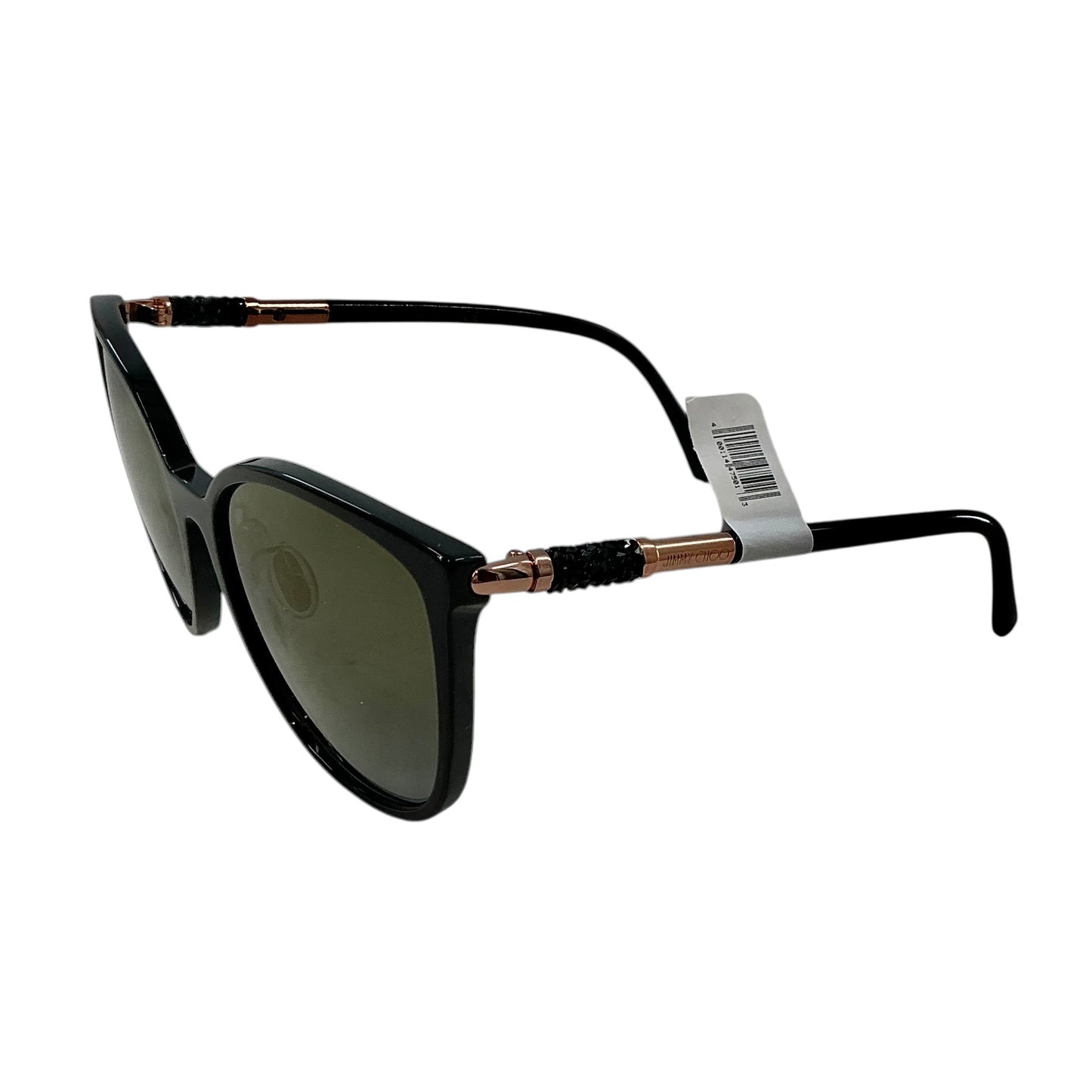 Jimmy Choo Black Glitter Detail Sunglasses