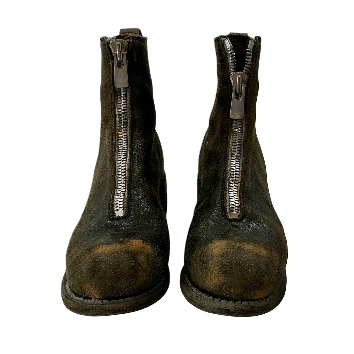 Guidi PL1 Reverse Leather Front Zip Boots