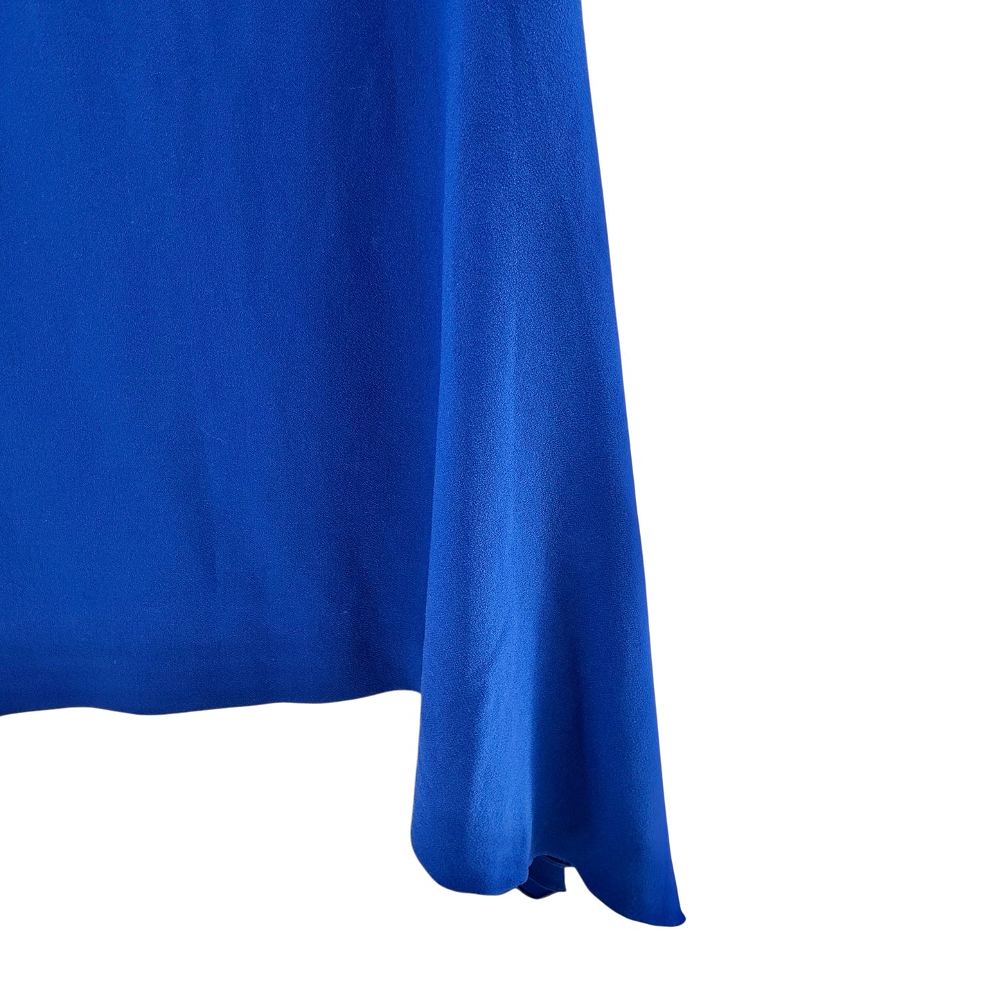 Roland Mouret Blue Asymmetrical V-Neck Sheath Dress