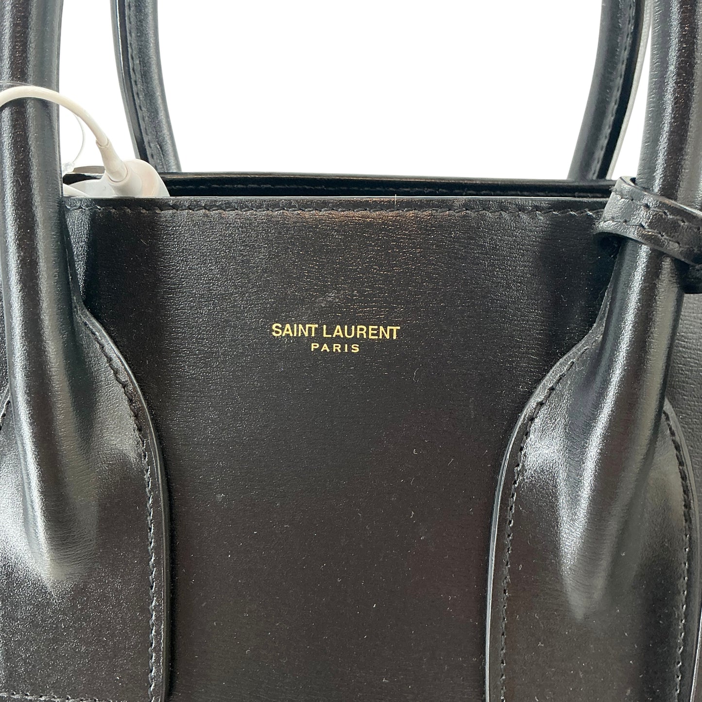 Saint Laurent Classic Medium Sac de Jour Bag in Black Smooth Leather
