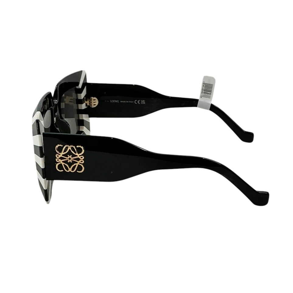 Loewe Anagram Square Striped Sunglasses