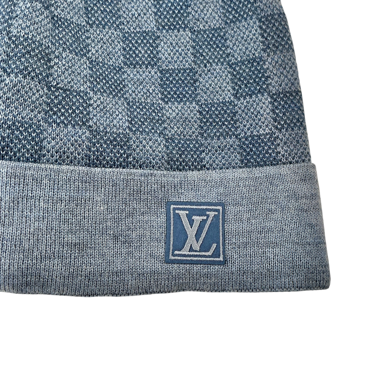 Louis Vuitton Néo Petit Damier Wool Beanie Hat - Light Gray