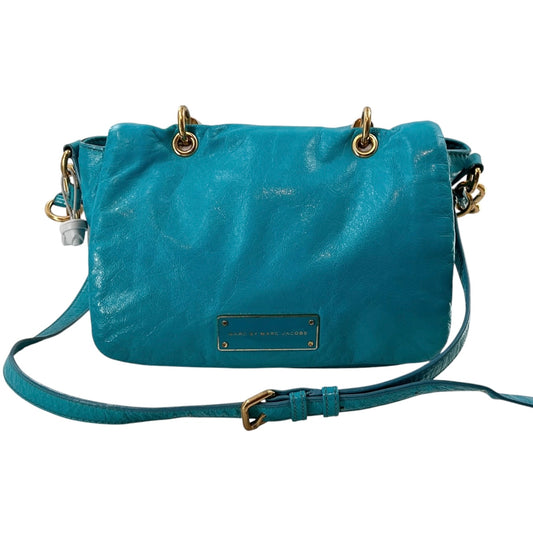 Marc by Marc Jacobs "Too Hot to Handle" Teal Leather Crossbody Bag