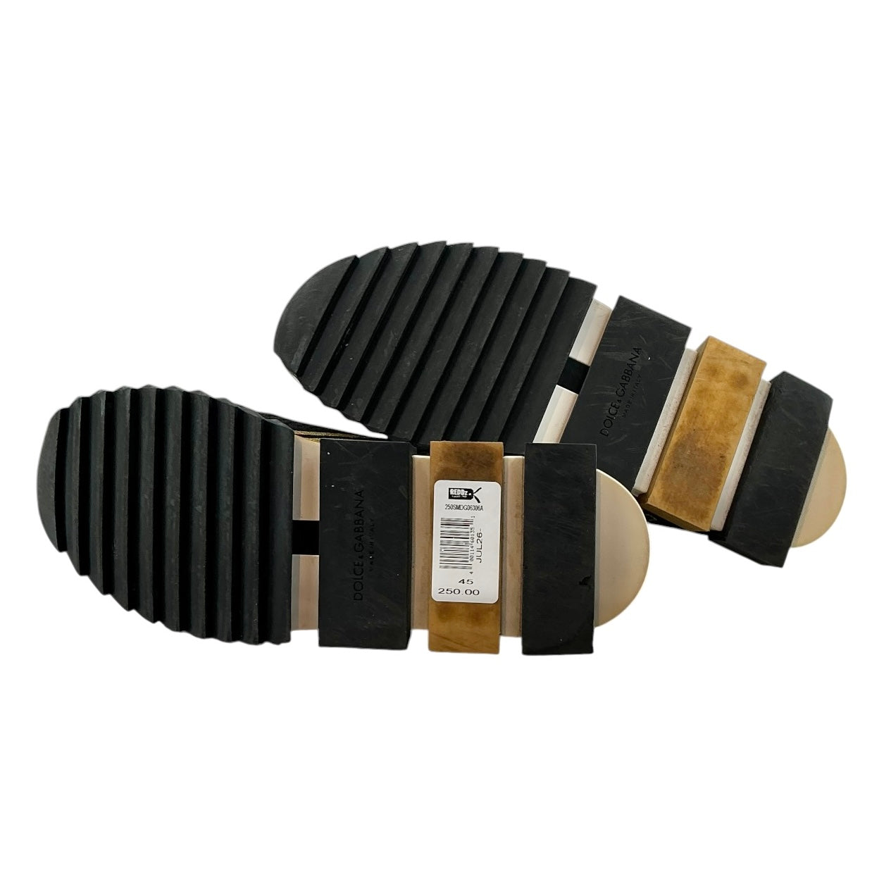 Dolce & Gabbana Sorrento Black & Gold Sneakers