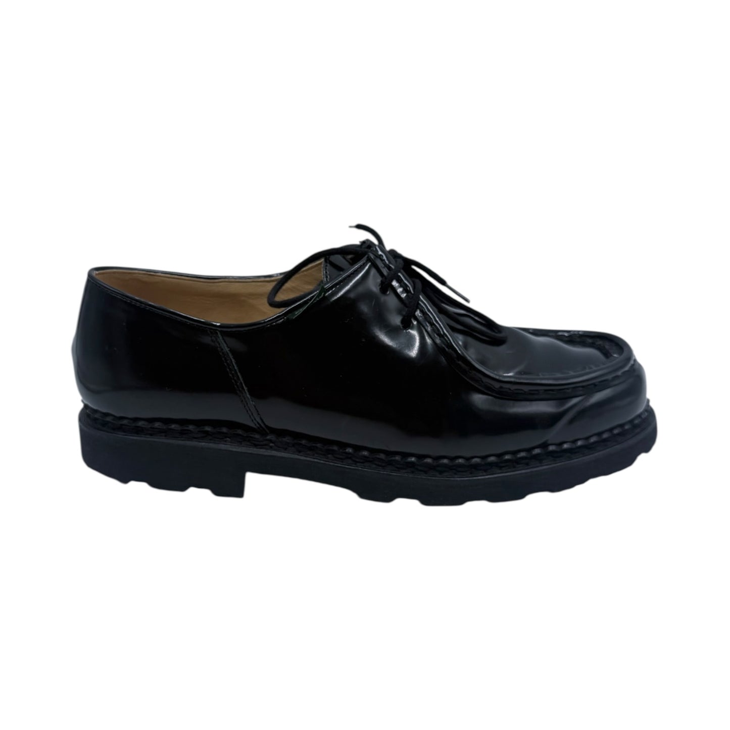 Paraboots Michael Gloss Noir Moc-Toe Derby Shoes