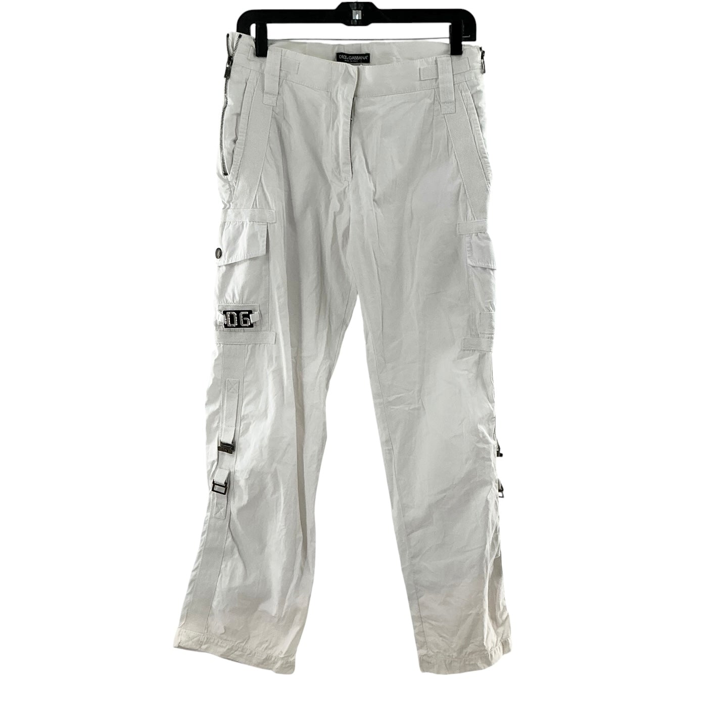 Dolce & Gabbana White Utility Cargo Pants