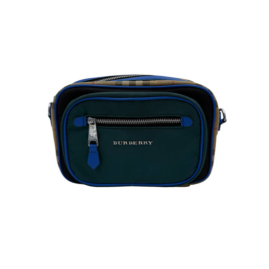 Burberry Paddy Green Blue Check Bag