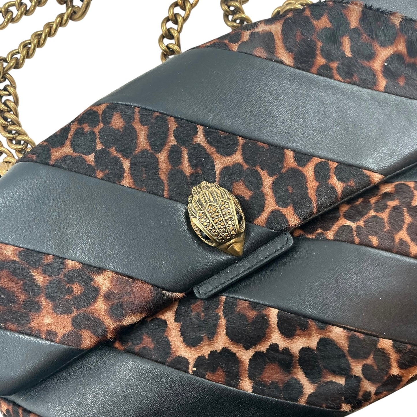 Kurt Geiger London Large Soho Leather & Calf Hair Shoulder Bag