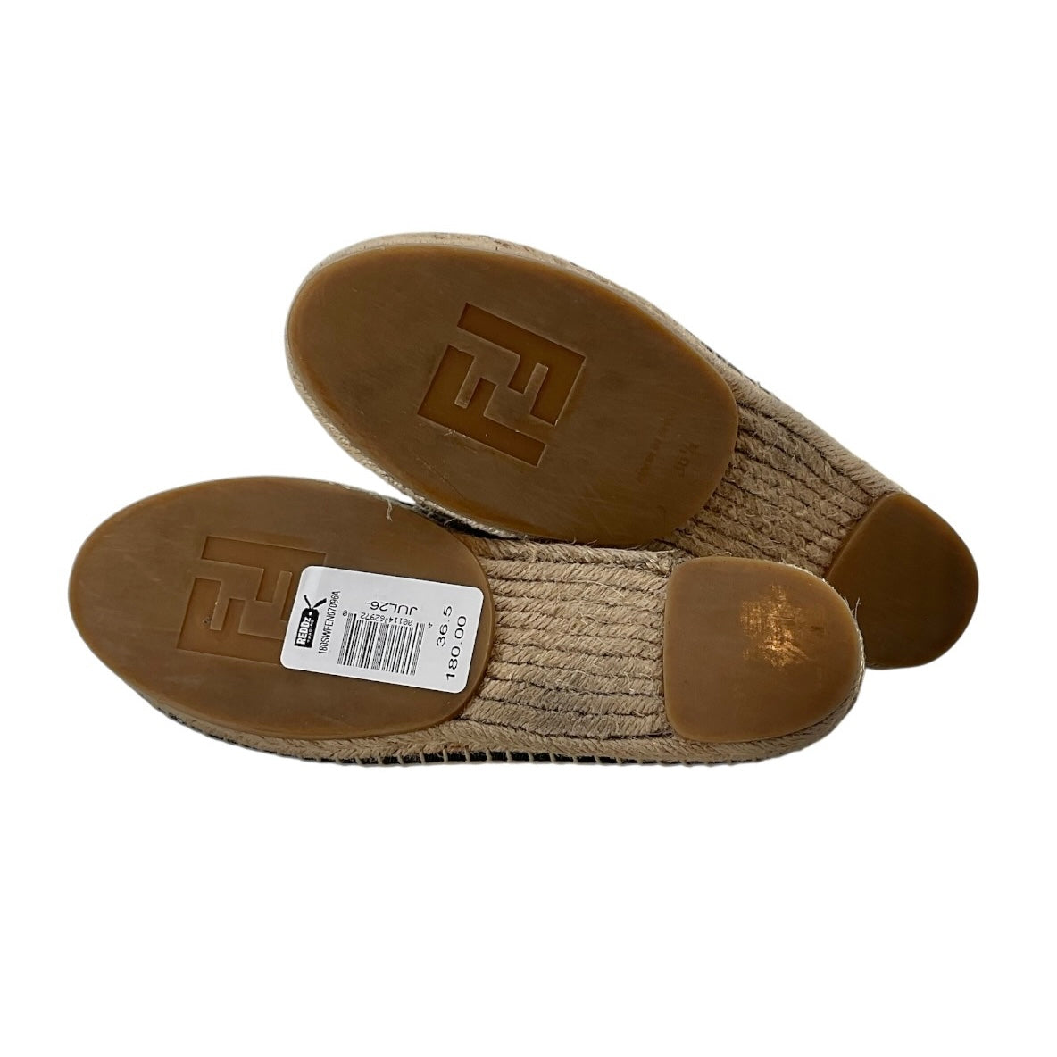 Fendi Junia Multicolor Canvas Patent Leather Espadrille Sneakers