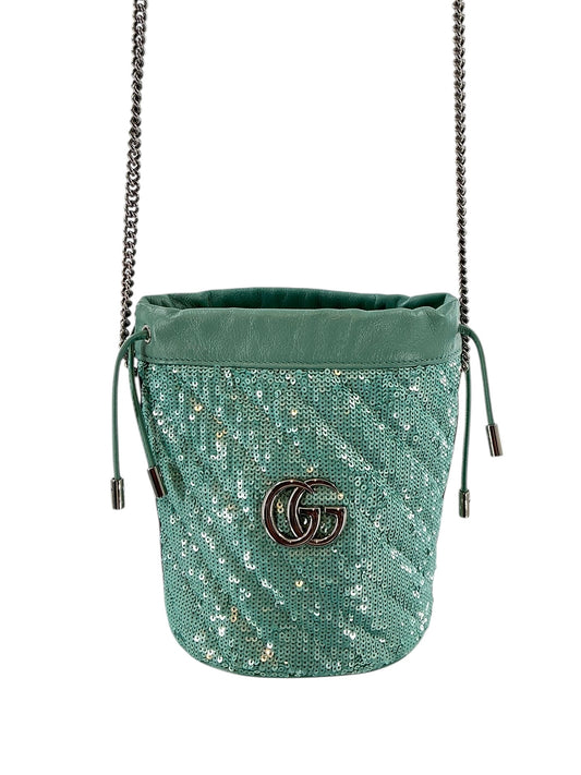 Gucci Sequin Marmont Bucket Bag