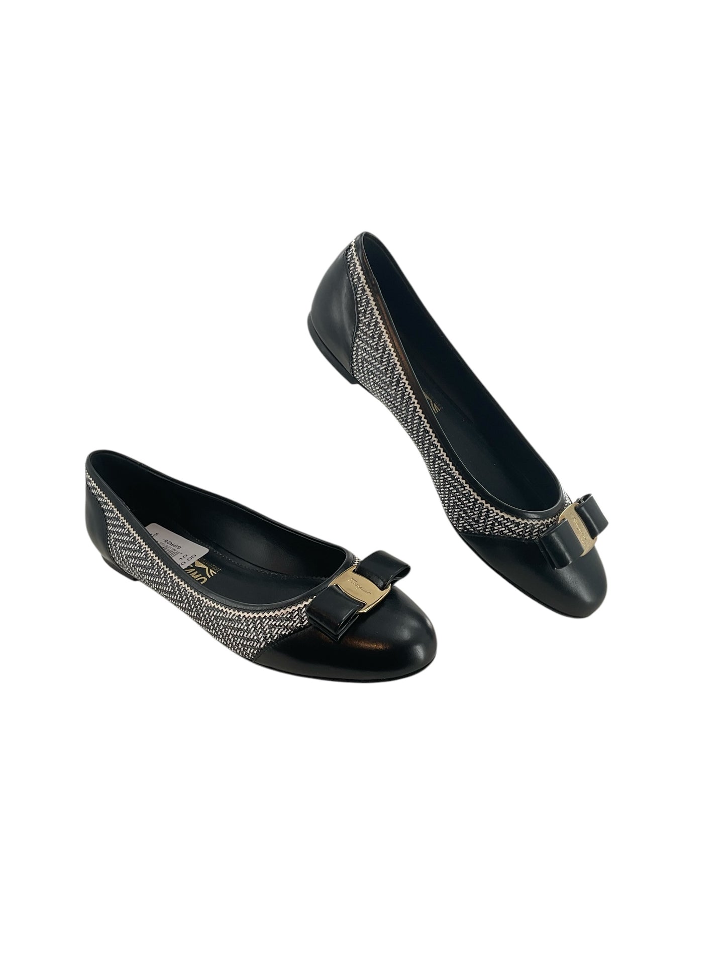 Salvatore Ferragamo Zig-Zag Ballerina Flats