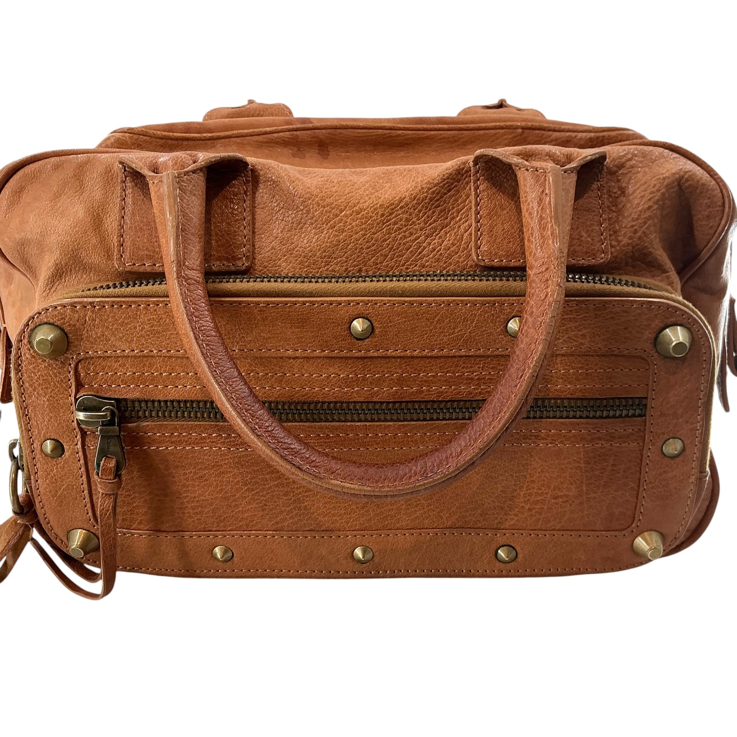 Chloé Brown Leather Utility Satchel Bag