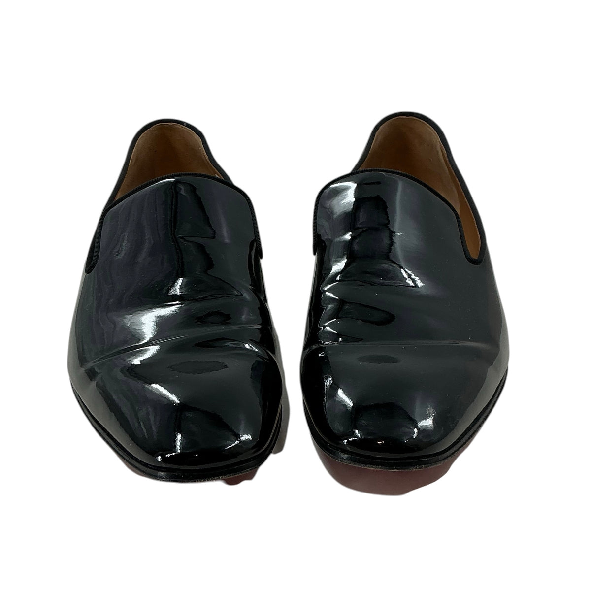 Christian Louboutin Black Patent Leather Dandelion Loafers
