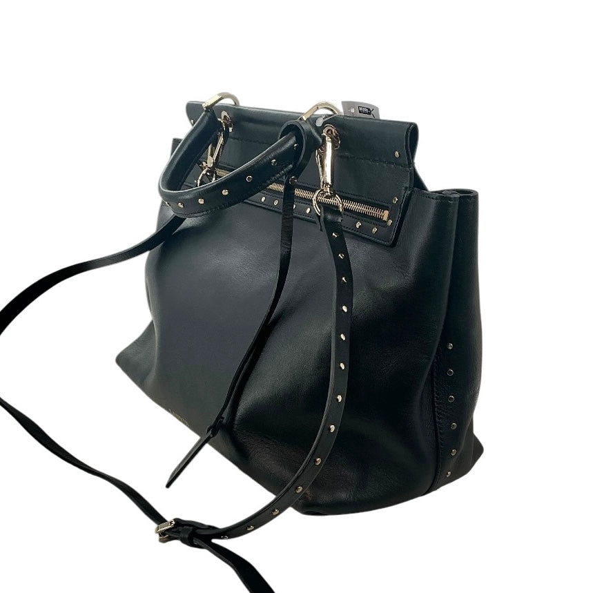 Lanvin Essential Leather Studded Shoulder Bag