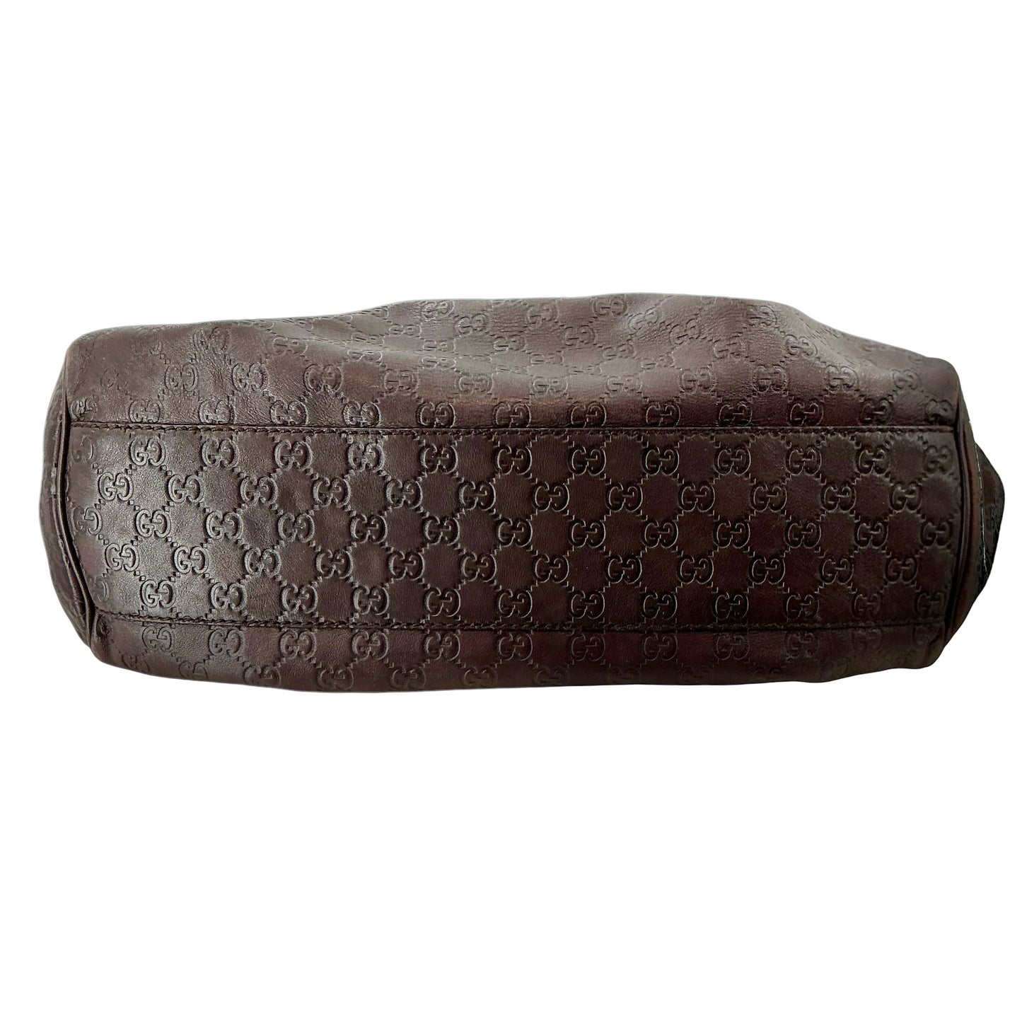 Gucci Dark Brown Guccissima Leather Sukey Tote Bag