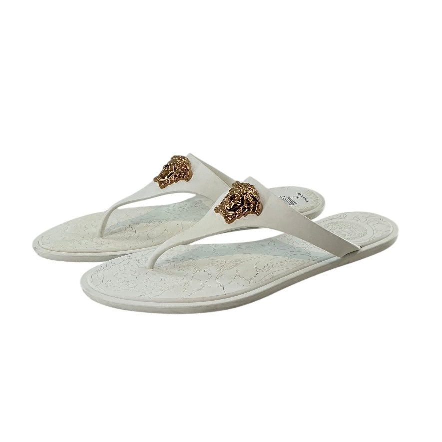 Versace La Medusa Rubber Thong Sandals