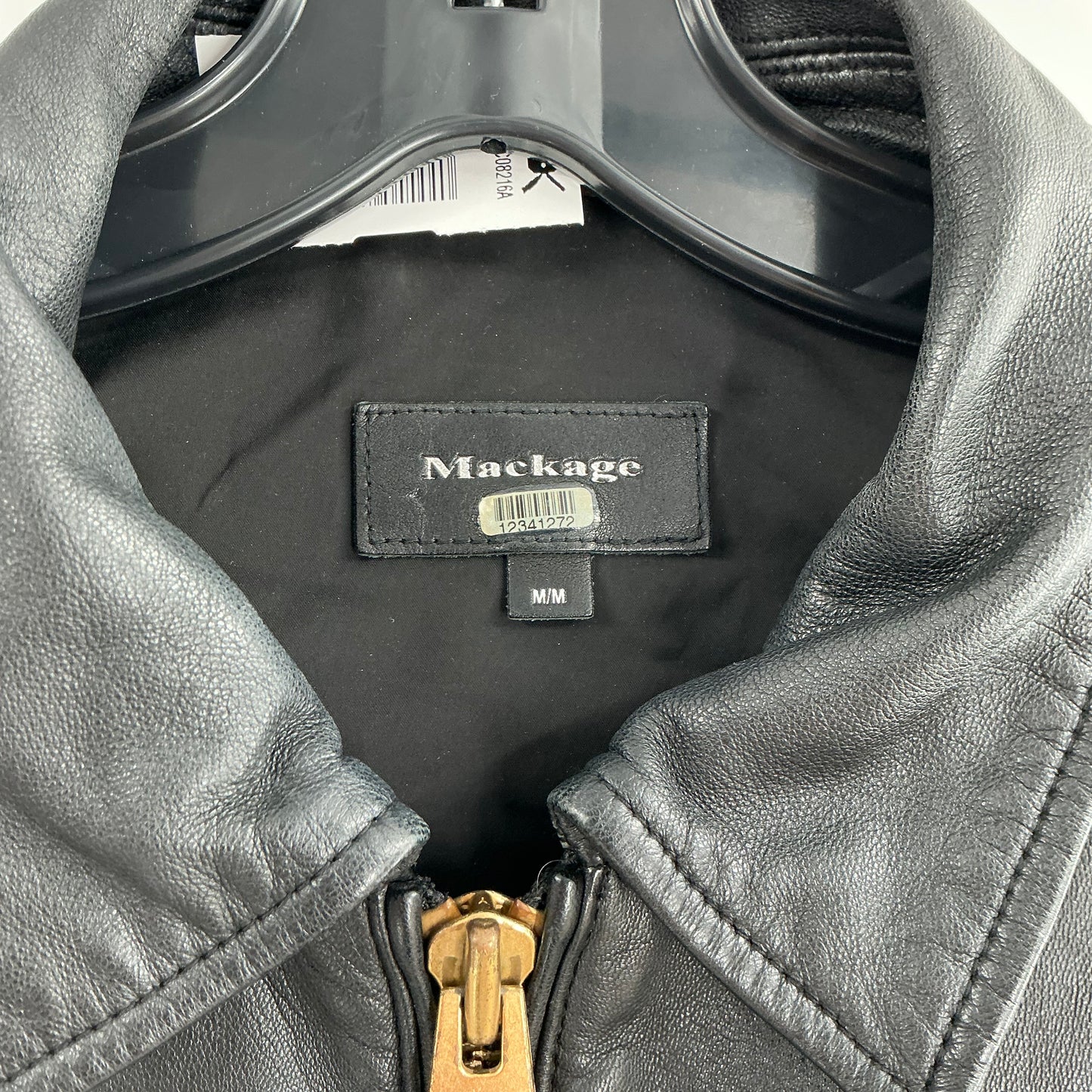 Mackage Bessie Cropped Lambskin Leather Moto Jacket