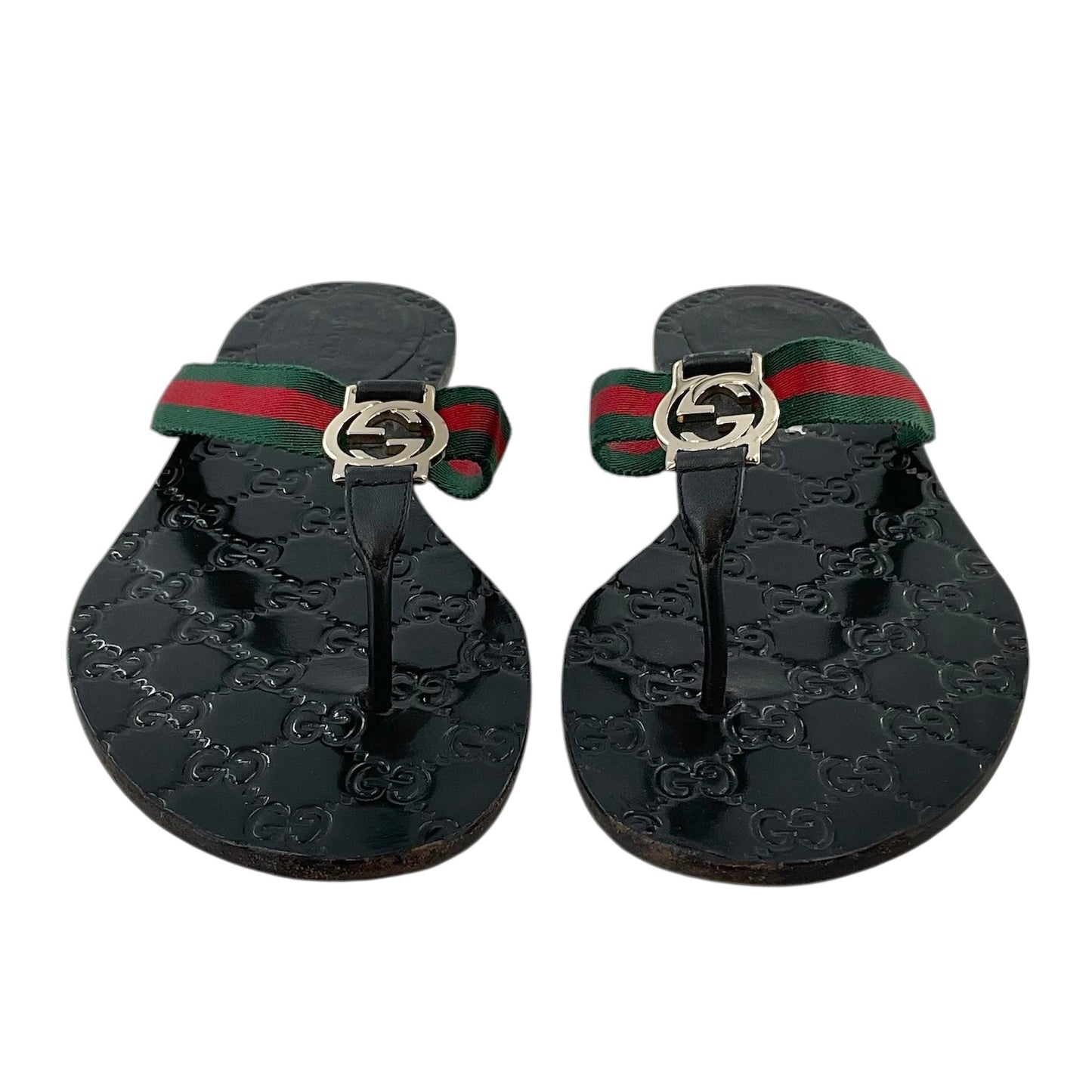 Gucci Kika GG Web Thong Sandals
