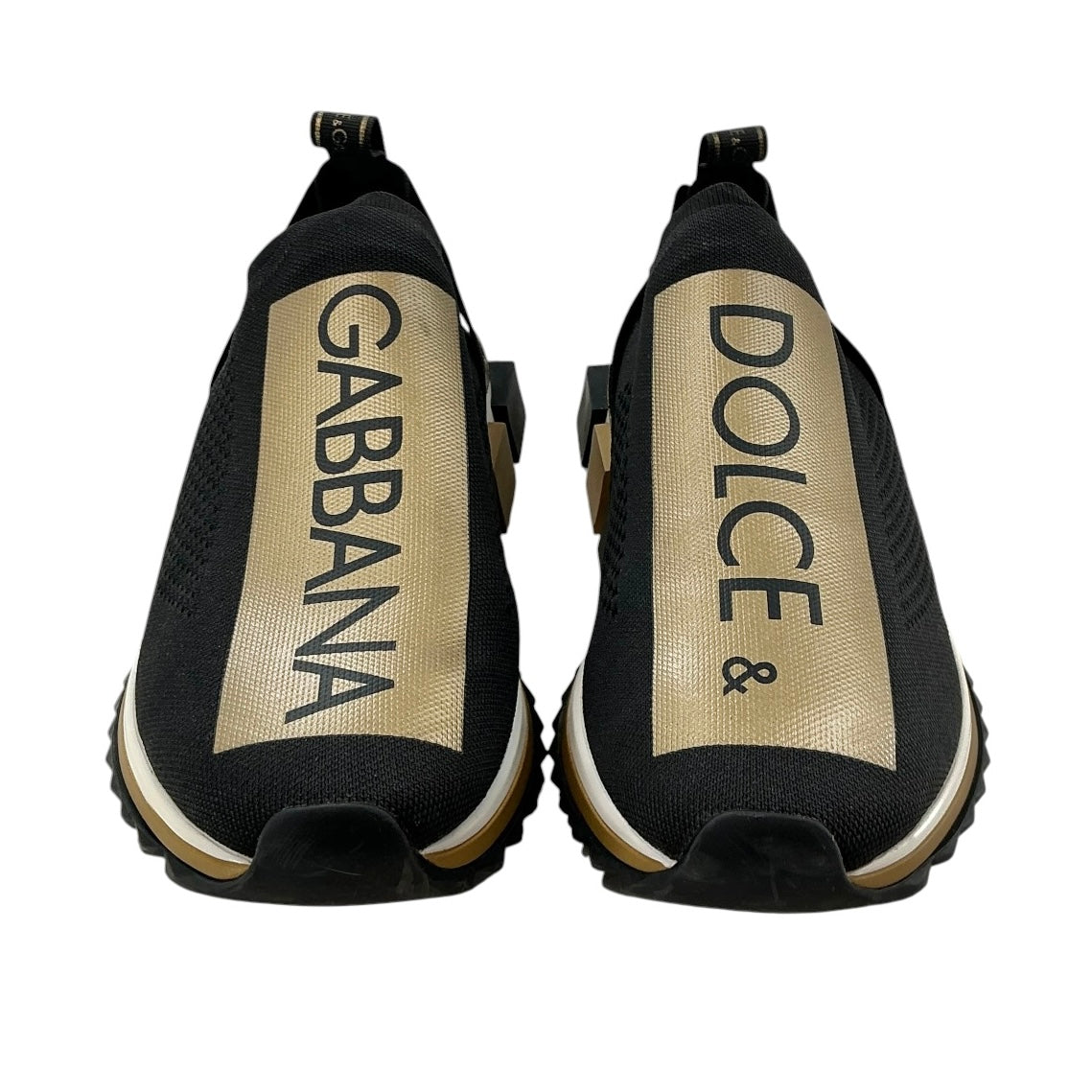 Dolce & Gabbana Sorrento Black & Gold Sneakers