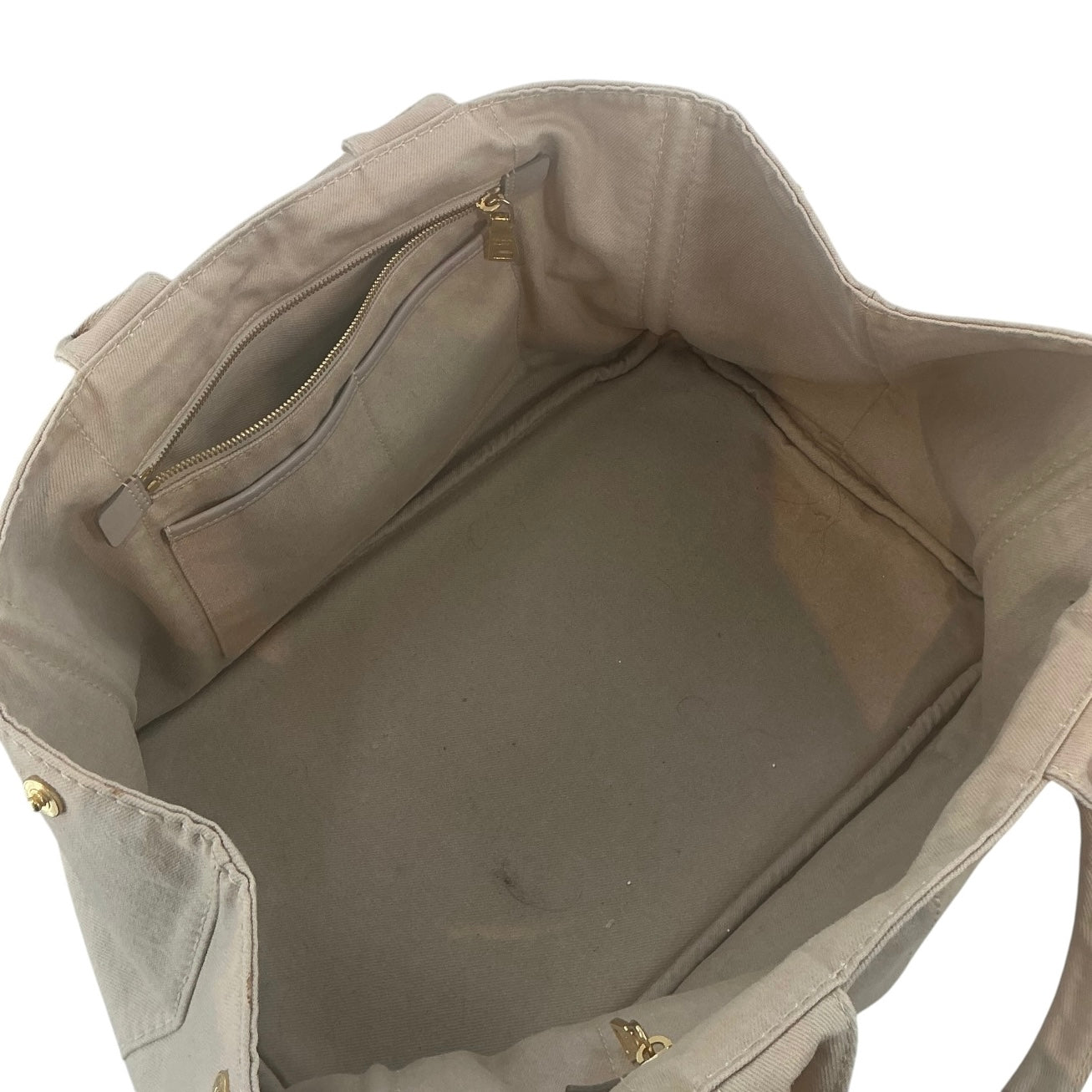 Prada Canapa Canvas Tote Bag – Beige/Tan