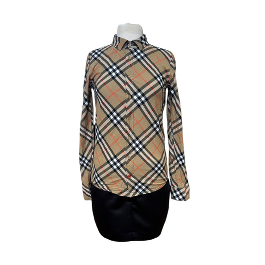 Burberry Check Button Up