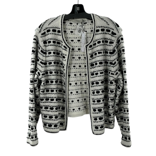 Alice + Olivia Marjorie Textured Tweed Stitch Cardigan Jacket