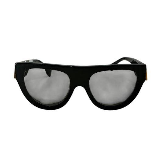 Fendi First FE40150I Black Acetate Shield Flat-Top Sunglasses