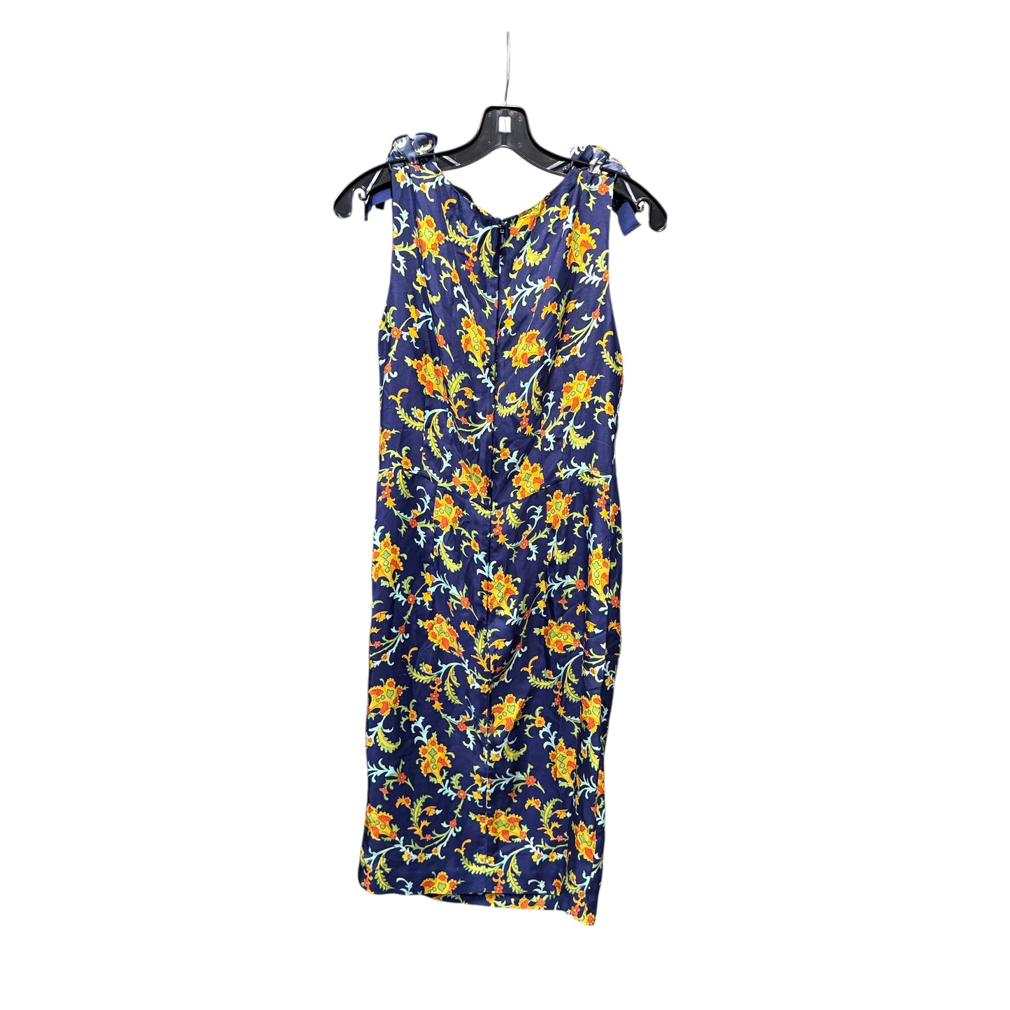 Oscar de la Renta Blue Floral Dress