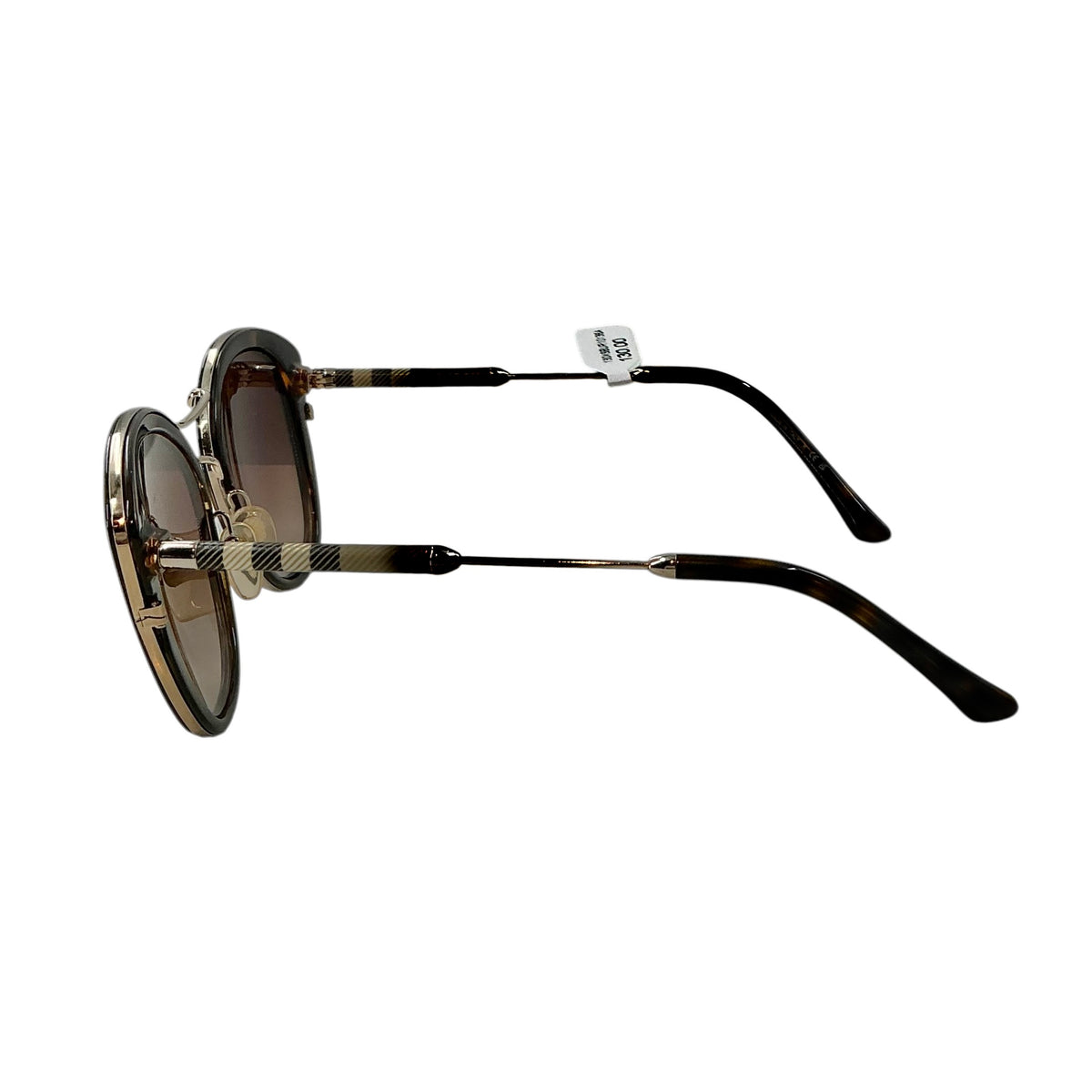 Burberry Women’s Cat-Eye Sunglasses BE 4251-Q Tortoise Gold Signature Plaid