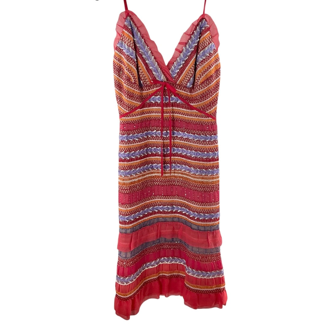 Carolina Herrera Boho-Chic Embroidered Midi Dress