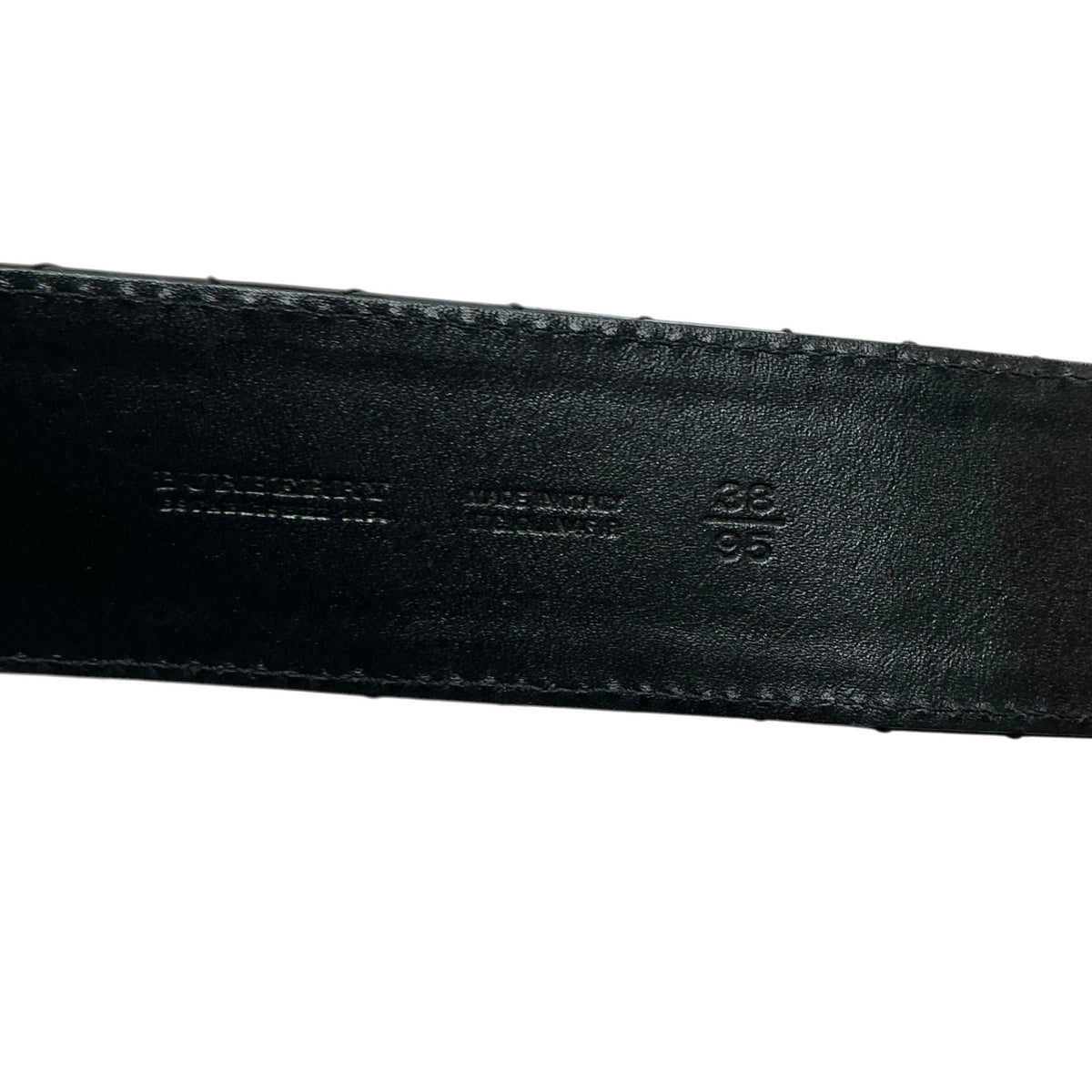 Burberry Black Patent Leather Quilted Wide Buckle Belt