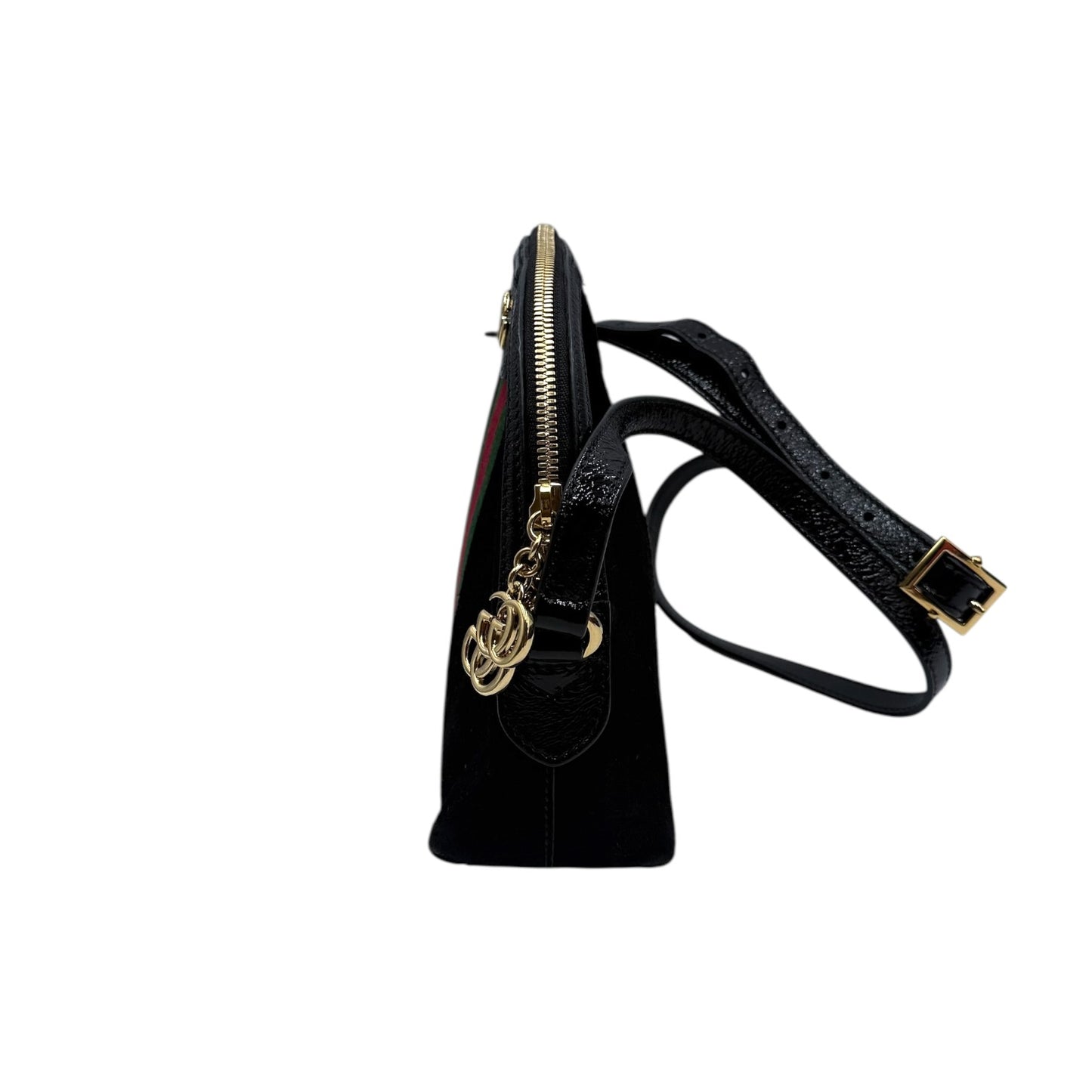 Gucci Black Ophidia Dome Shoulder Bag