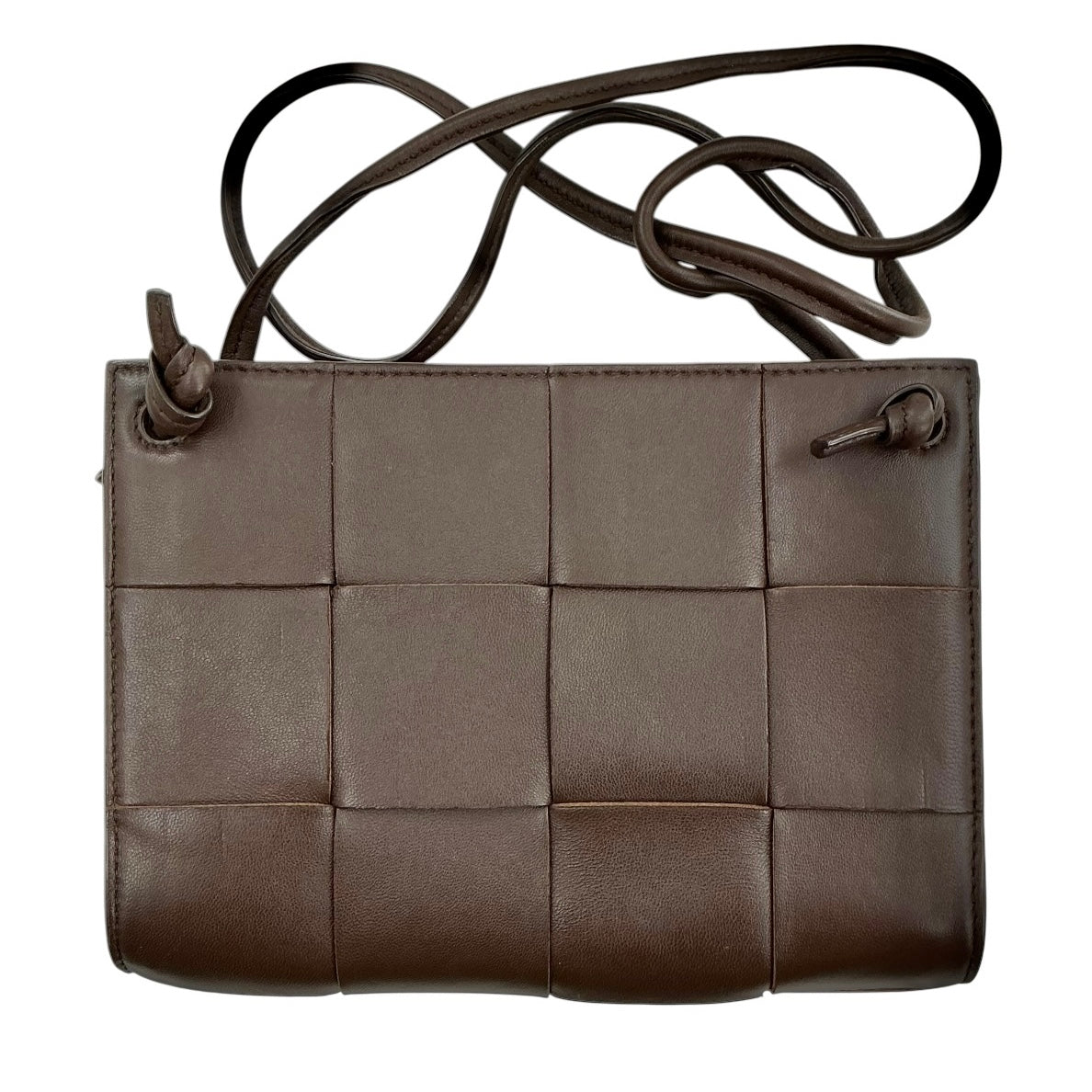 Bottega Veneta Lambskin Maxi Intrecciato Mini Cassette Crossbody Pouch