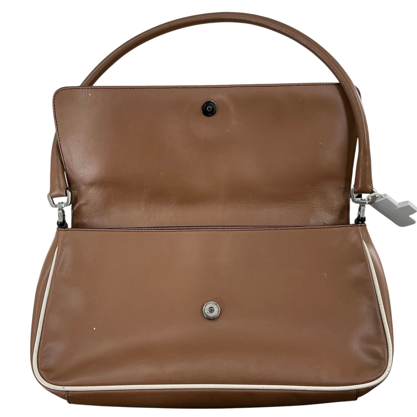 Prada Vitello Leather Flap Shoulder Bag