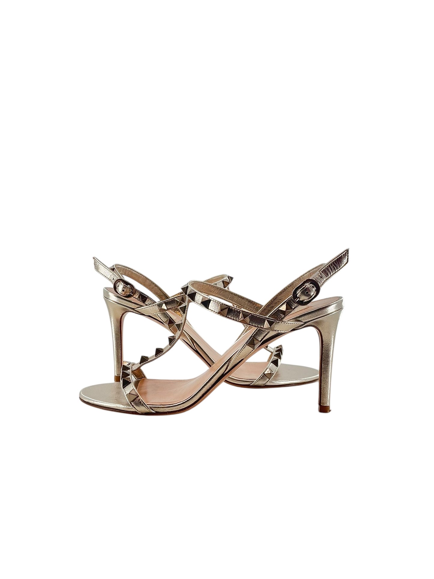 Valentino Rockstud T-Strap Sandals